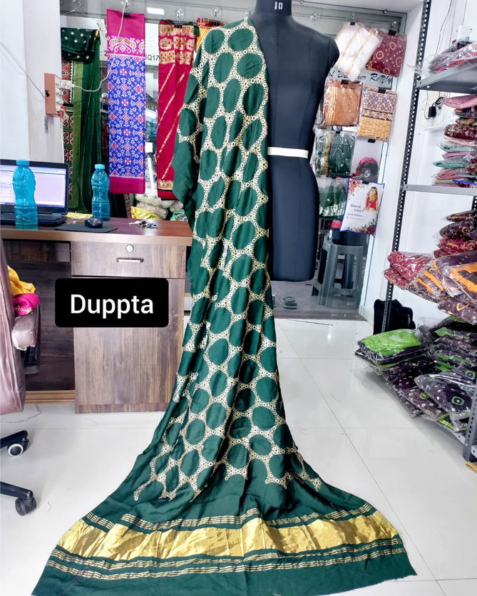 Lagadi Patta Chanderi Silk Designer Dupatta Wholesale Shop In Surat
